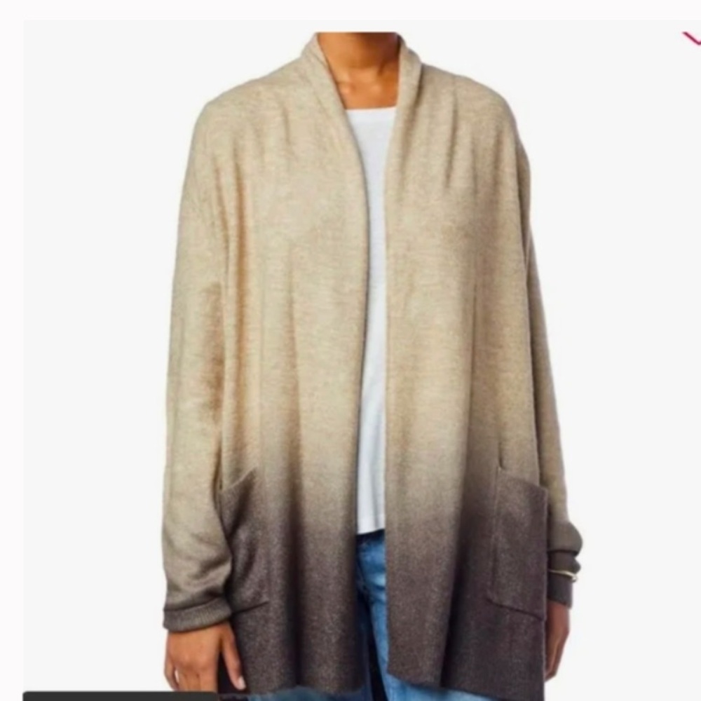 Democracy Drape Front Open Ombre Cardigan size XL NWOT